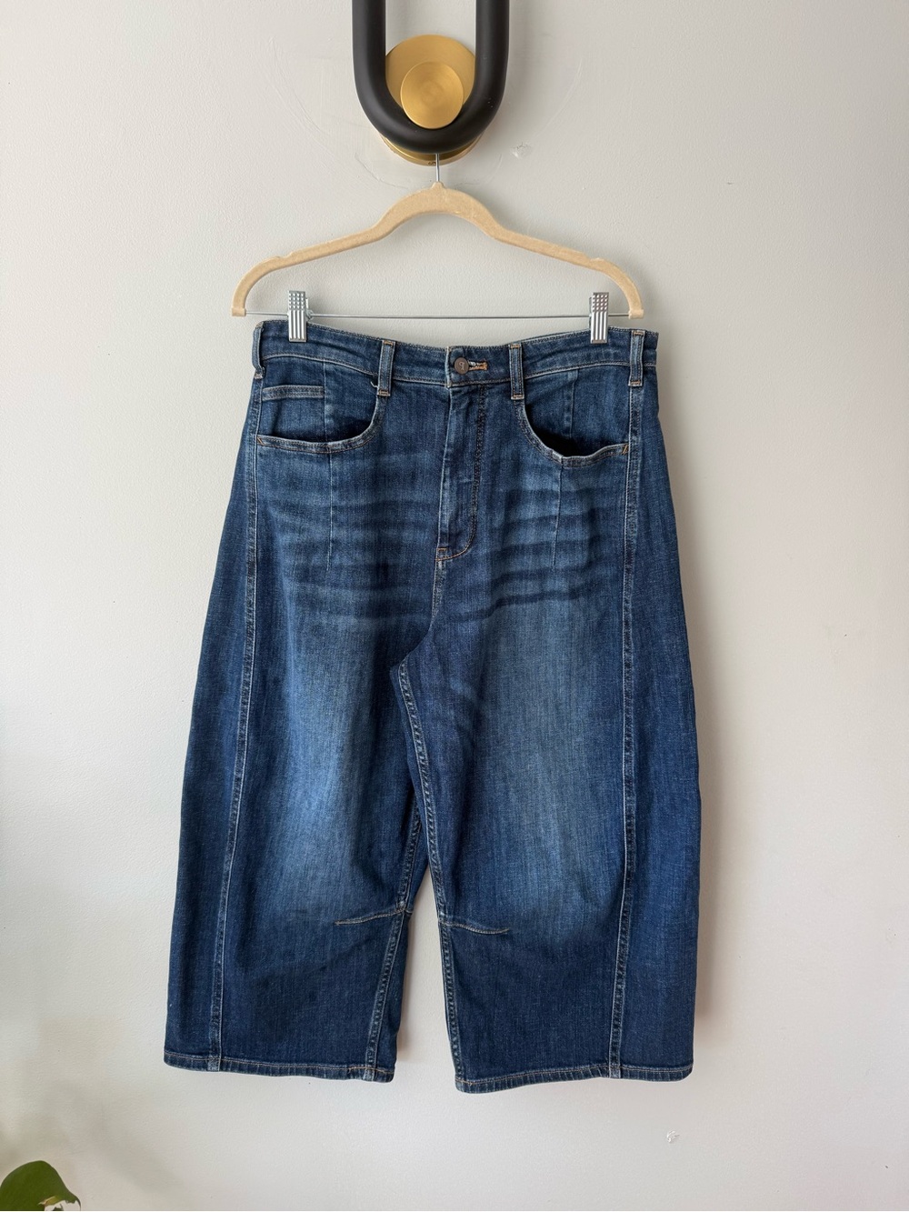 Pilcro by Anthropology The Kenna High-Rise Heritage Crop Barrel Jeans